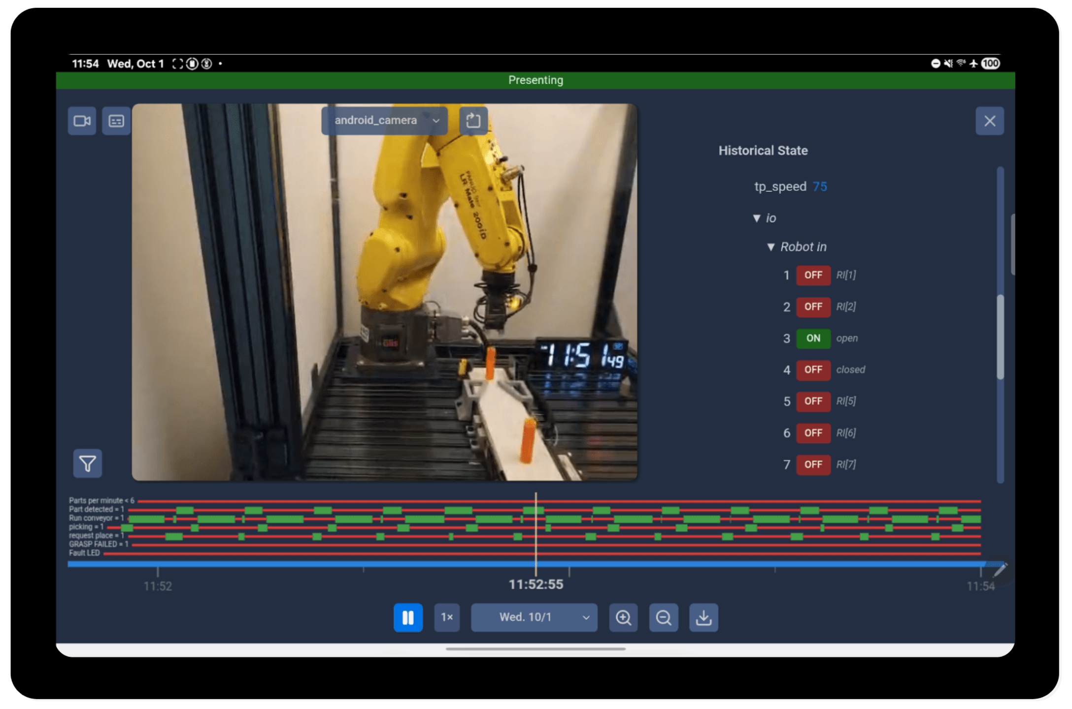 Synchronized Event Timeline Interface